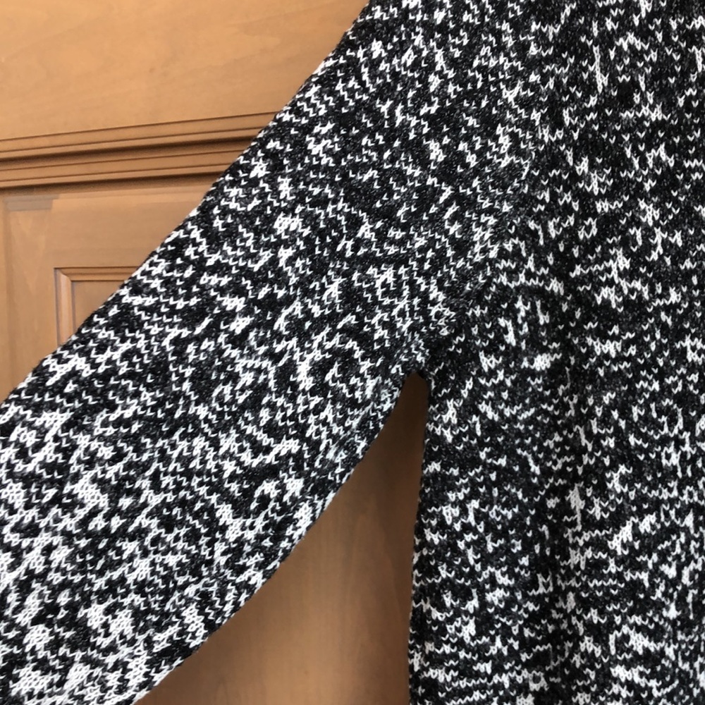 J. Jill mock neck long sleeve speckled gradient ombré knit relaxed sweater dress - Picture 10 of 14